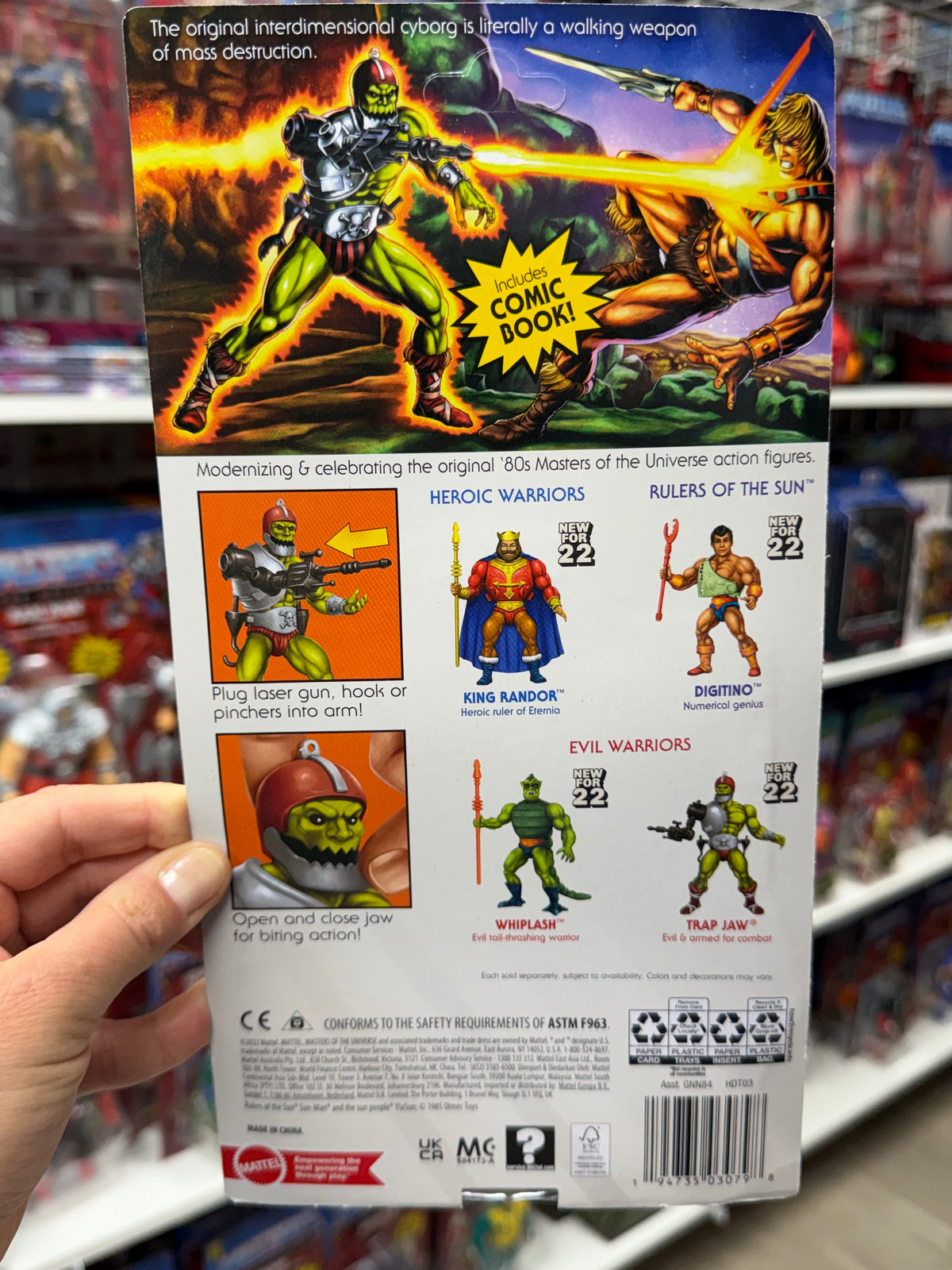 Trap Jaw Mini Comic – Masters of the Universe Origins Action Figure