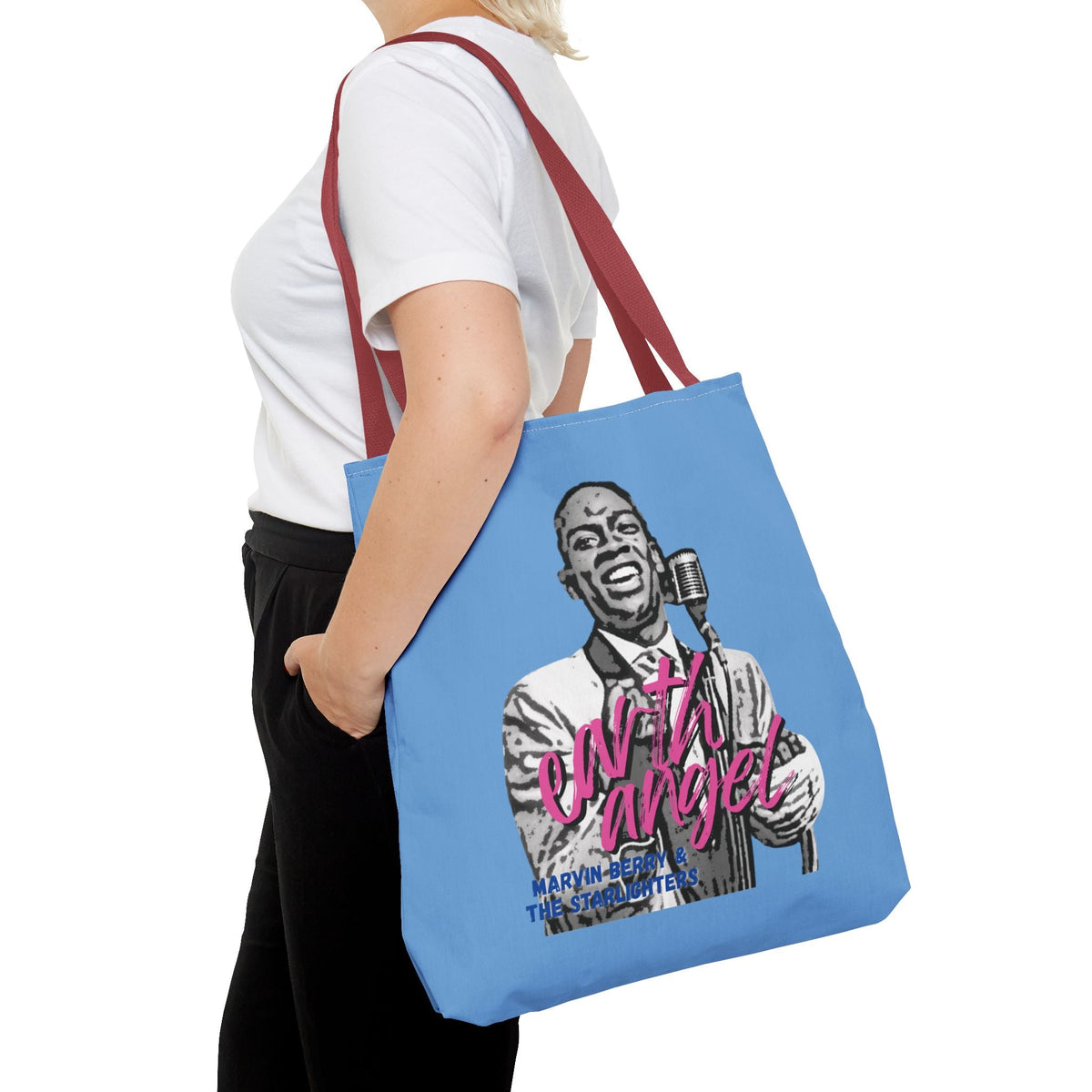 Marvin Berry “Earth Angel” Tote Bag | Starlighters Graphic Tote
