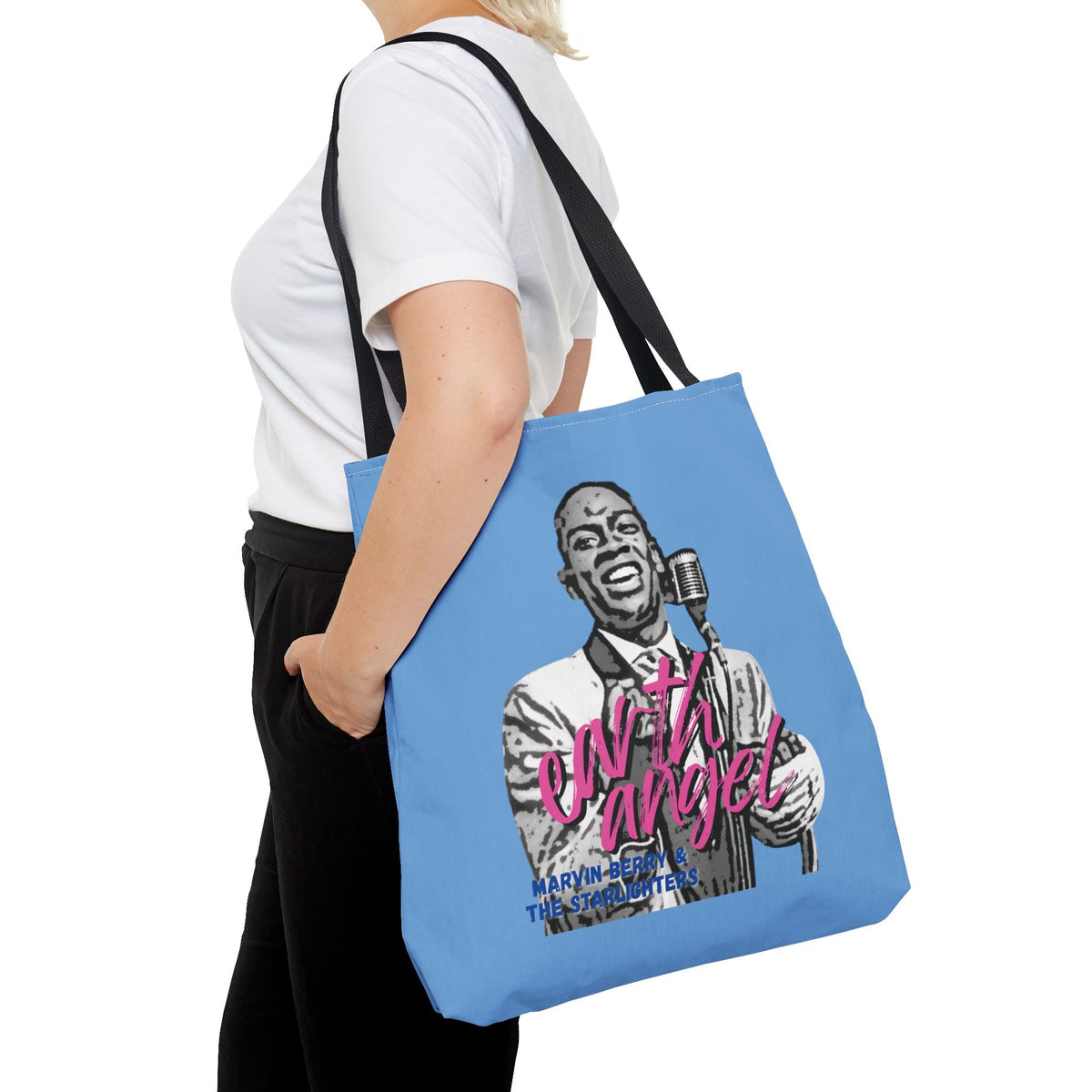 Marvin Berry “Earth Angel” Tote Bag | Starlighters Graphic Tote