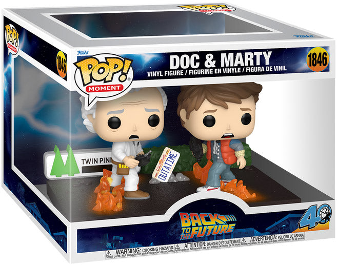 Funko POP! Moment: Back to the Future Doc & Marty at Twin Pines Mall