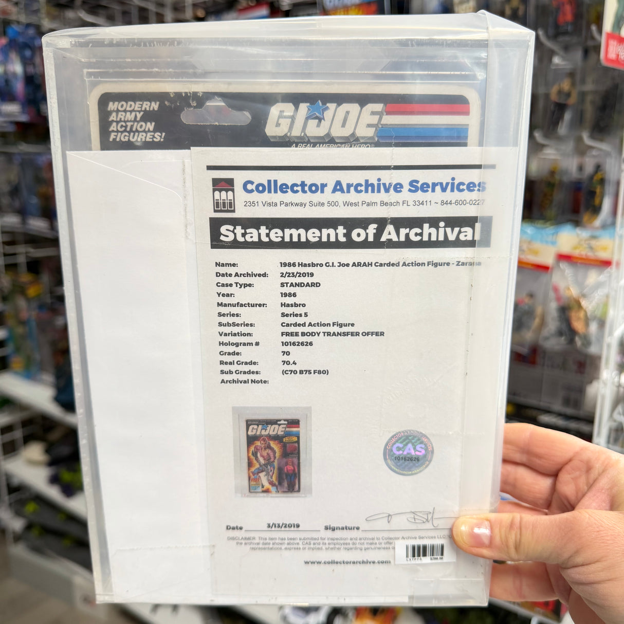 Zarana – G.I. Joe 1986 CAS 70 Carded Figure