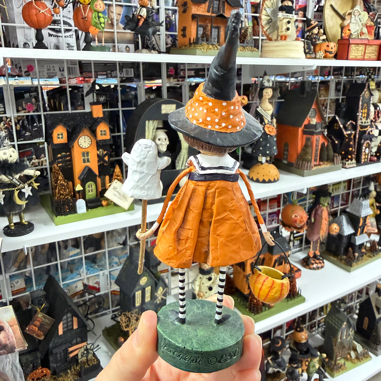 Precious Pumpkin Halloween Figurine — Lori Mitchell