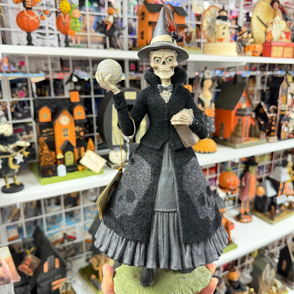 Queen of the Night Skeleton Witch Figurine — Bethany Lowe