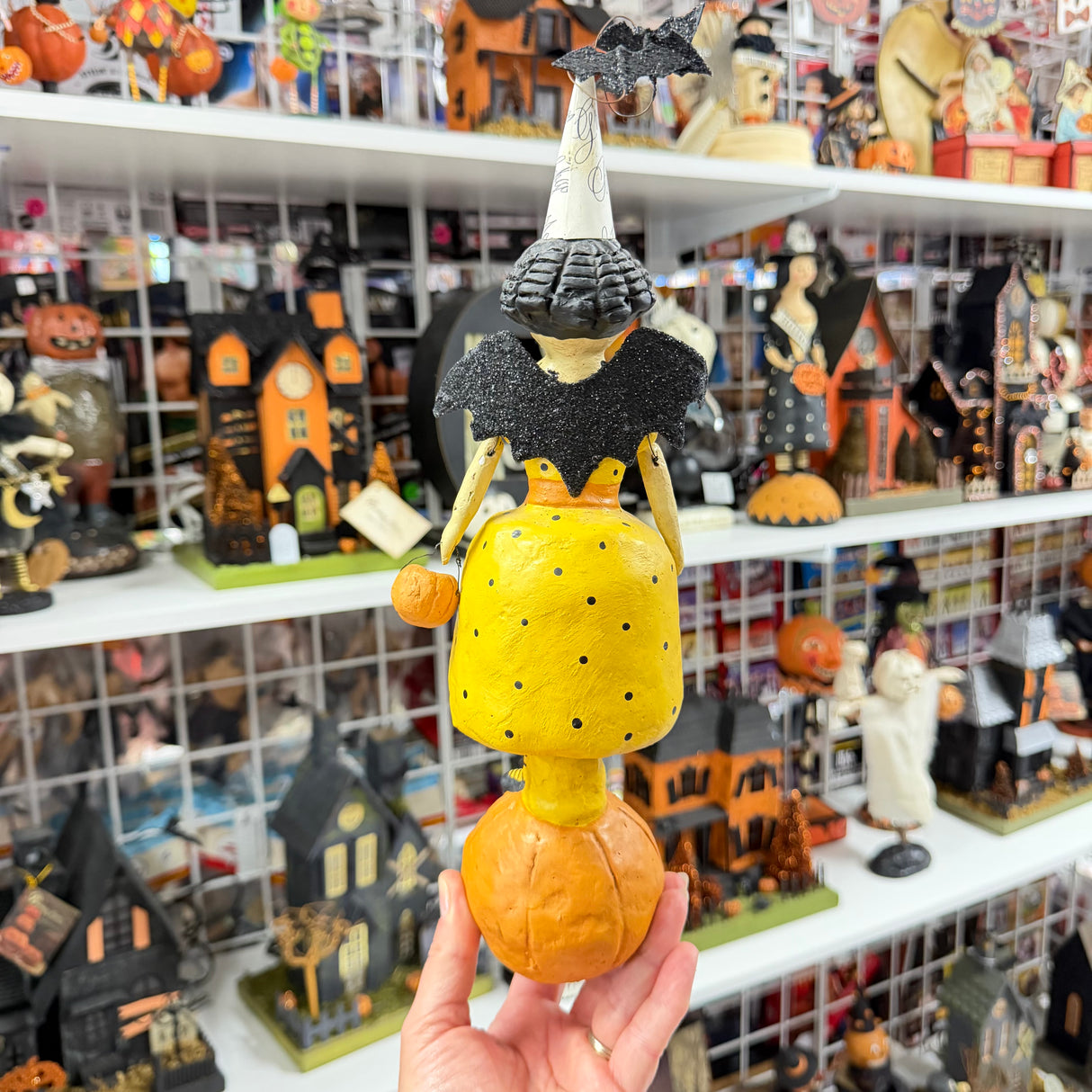 Bat Girl on Pumpkin — Nicol Sayre for ESC