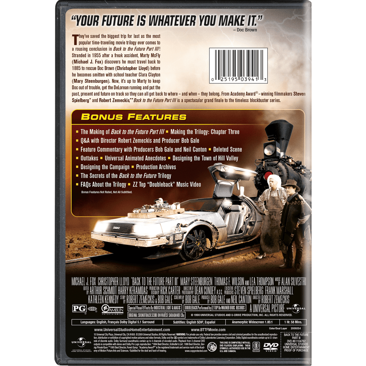 Back to the Future Part III (DVD) [2009]