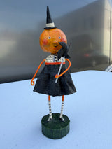 Pumpkin-Head Witch — Lori Mitchell Halloween Figurine