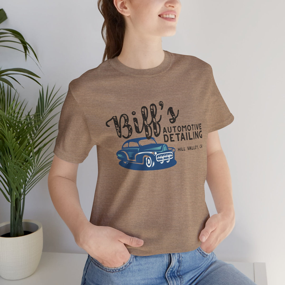 Biff’s Automotive Detailing Graphic Tee | Retro Movie Car Fan Shirt