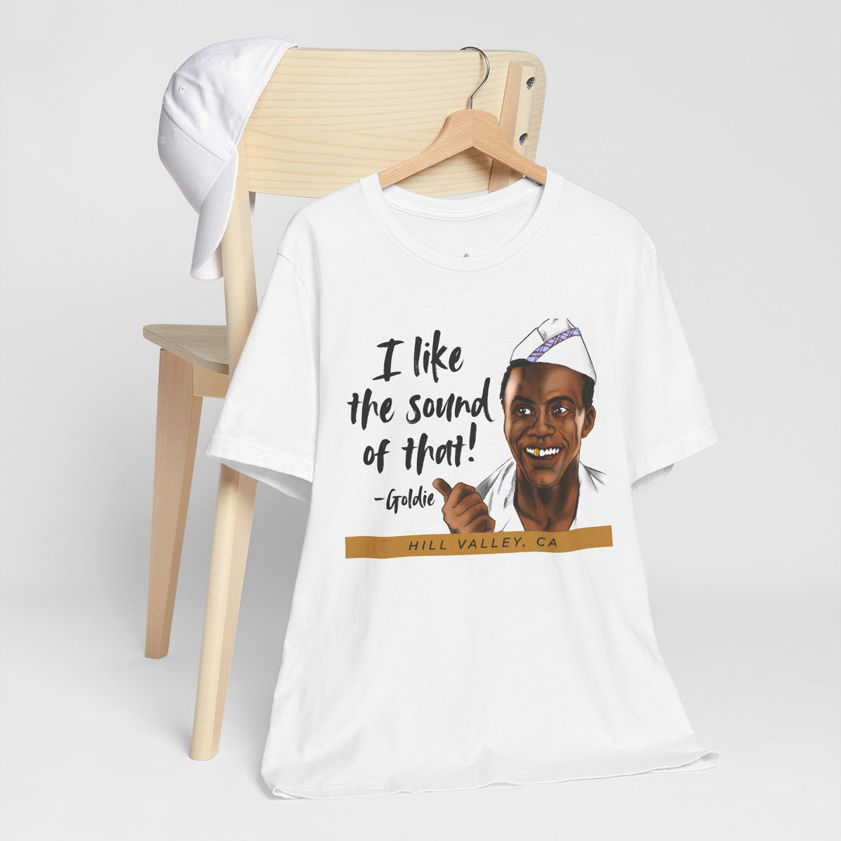 Goldie Wilson “I Like the Sound of That!” Unisex T-Shirt