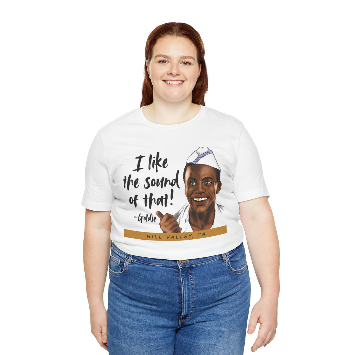 Goldie Wilson “I Like the Sound of That!” Unisex T-Shirt