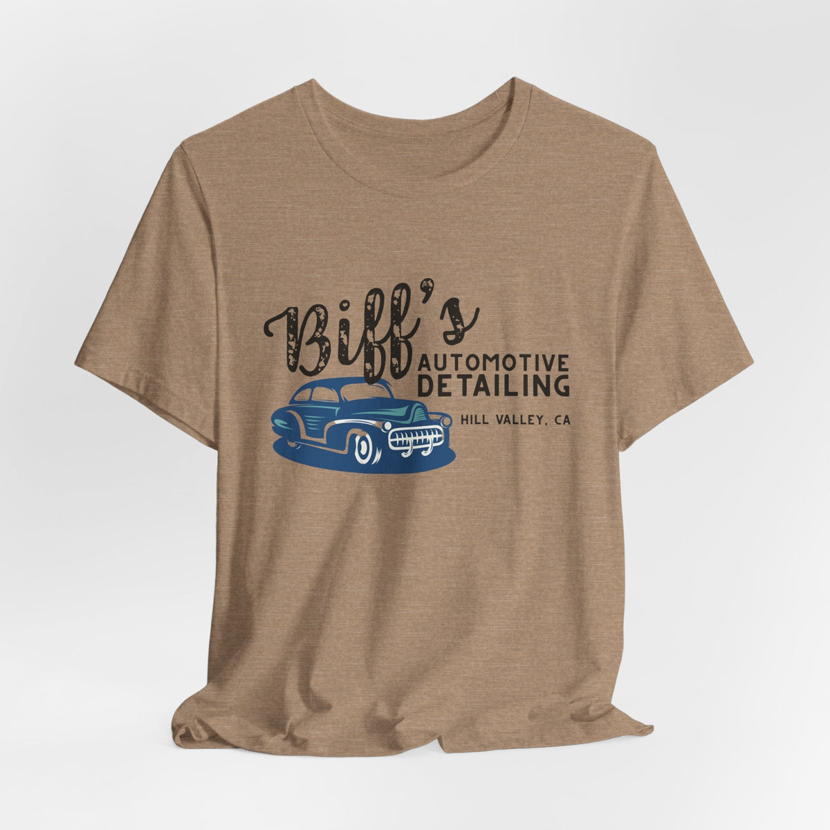 Biff’s Automotive Detailing Graphic Tee | Retro Movie Car Fan Shirt