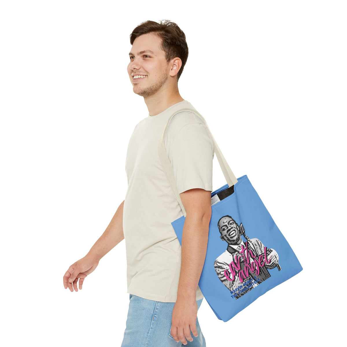 Marvin Berry “Earth Angel” Tote Bag | Starlighters Graphic Tote