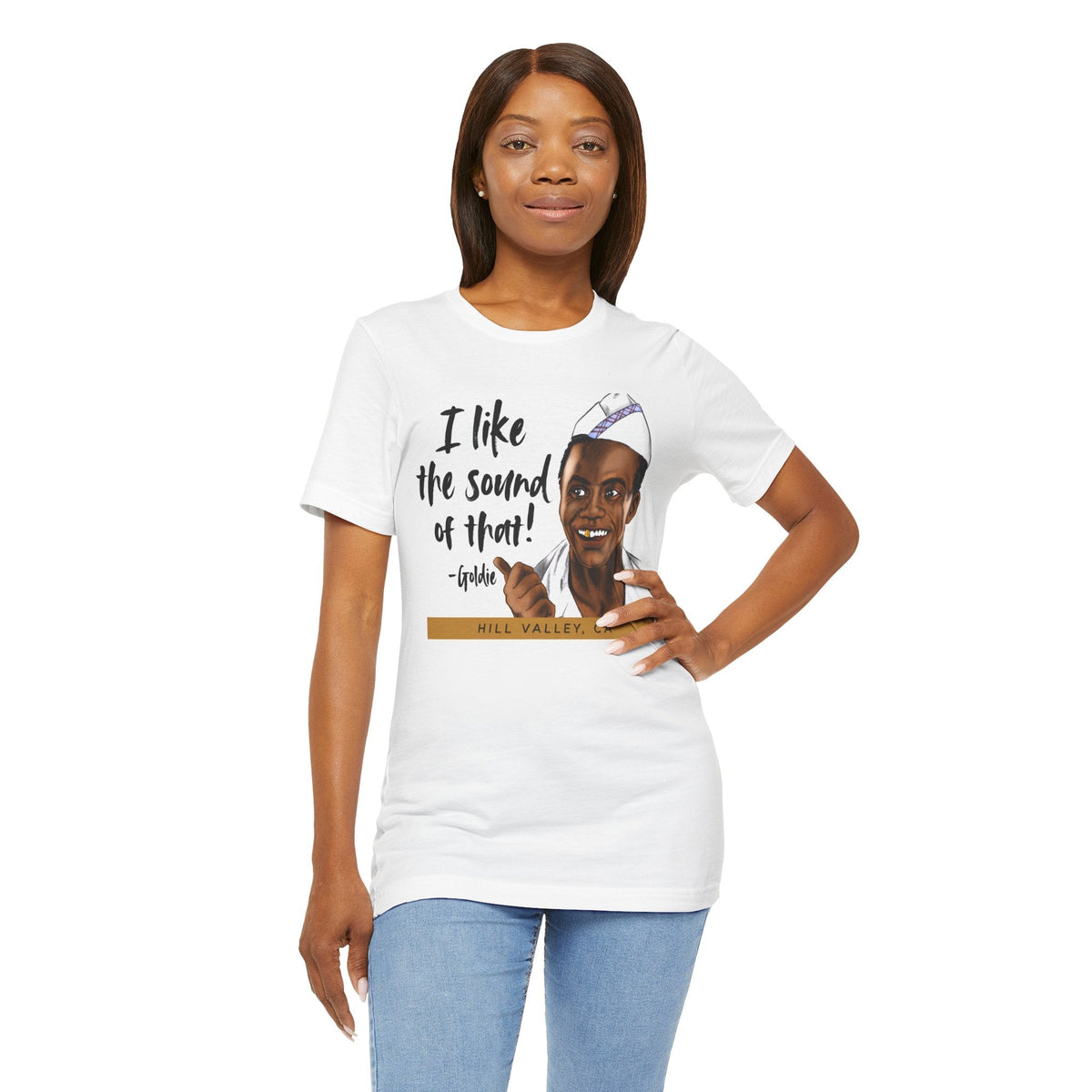 Goldie Wilson “I Like the Sound of That!” Unisex T-Shirt