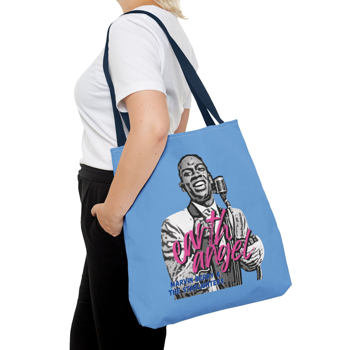 Marvin Berry “Earth Angel” Tote Bag | Starlighters Graphic Tote