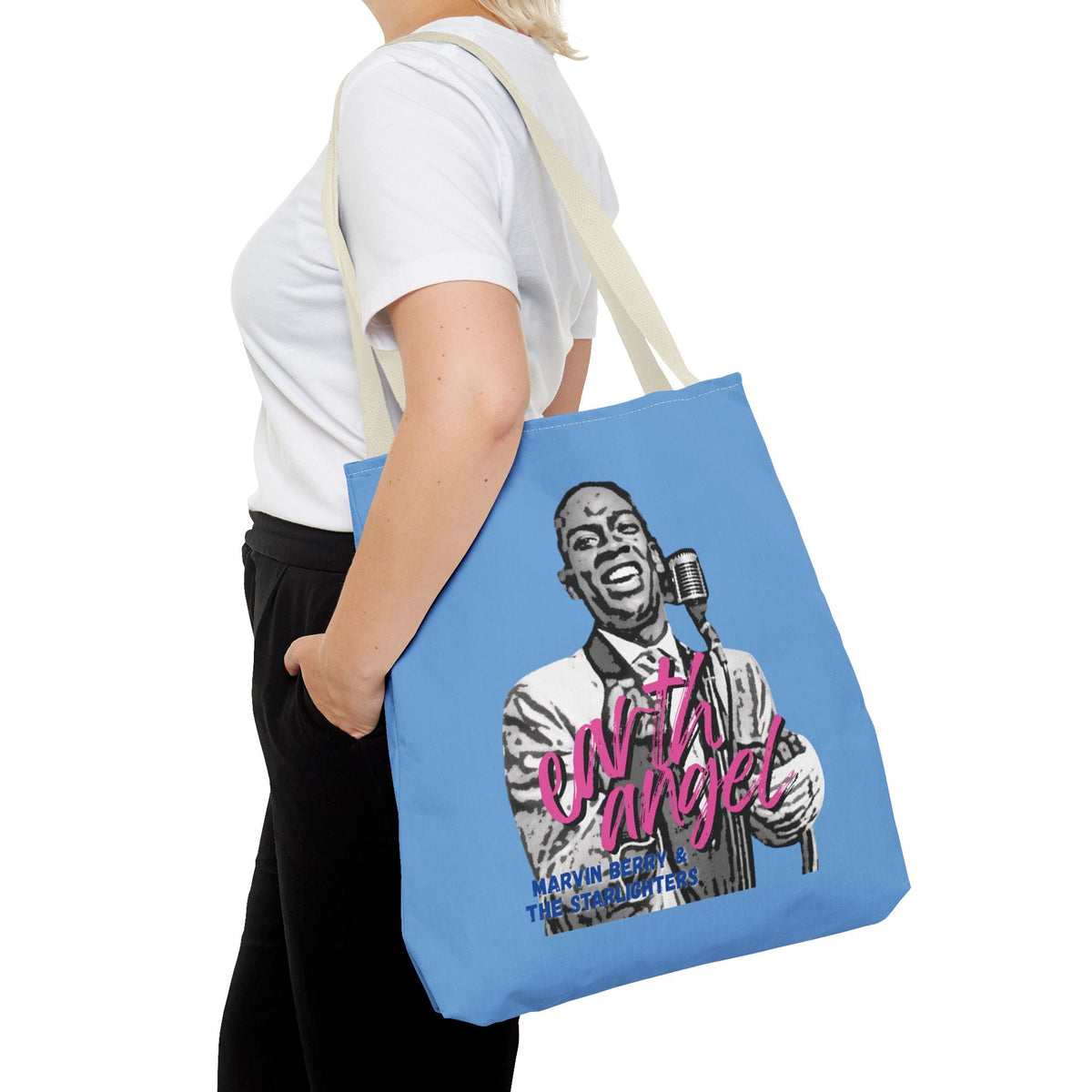Marvin Berry “Earth Angel” Tote Bag | Starlighters Graphic Tote