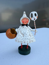 Polka-Dottie Boo Halloween Figurine— Lori Mitchell Halloween Figurine