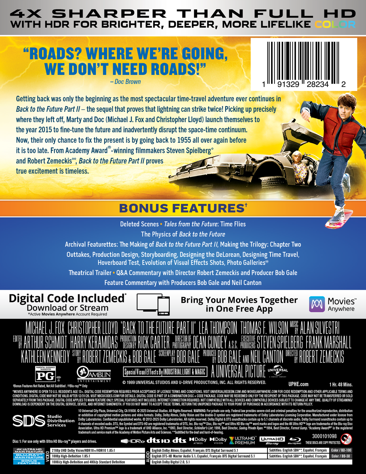 Back to the Future Part II Limited Edition Steelbook (4K Ultra HD + Blu-ray™ + Digital Code) [2025]
