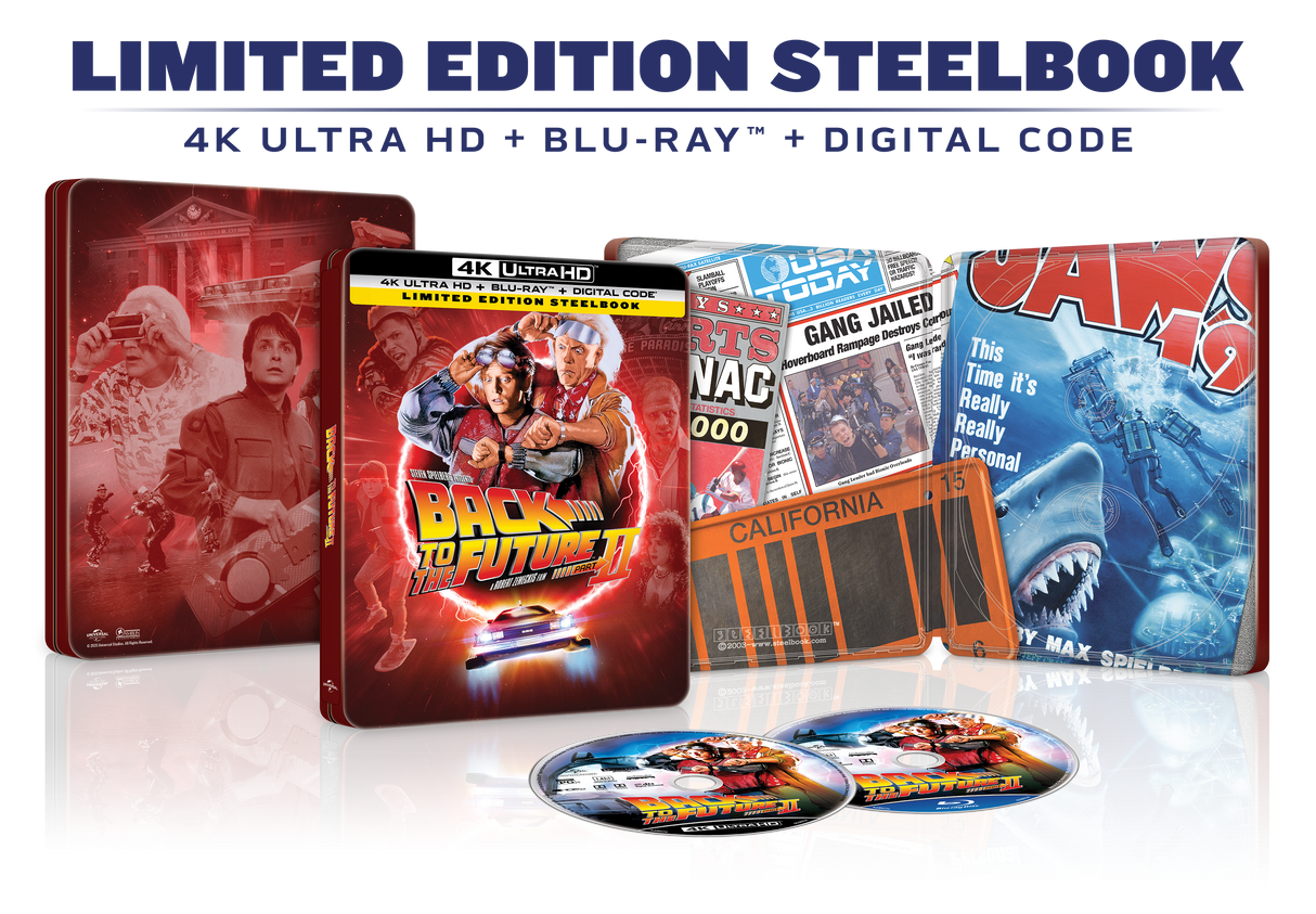 Back to the Future Part II Limited Edition Steelbook (4K Ultra HD + Blu-ray™ + Digital Code) [2025]