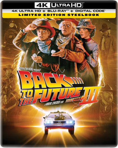 Back to the Future Part III Limited Edition Steelbook (4K Ultra HD + Blu-ray™ + Digital Code) [2025]