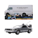 Back to the Future die-cast 1:24 scale 40th Anniversary "Hollywood Rides" light-up DeLorean Time Machine