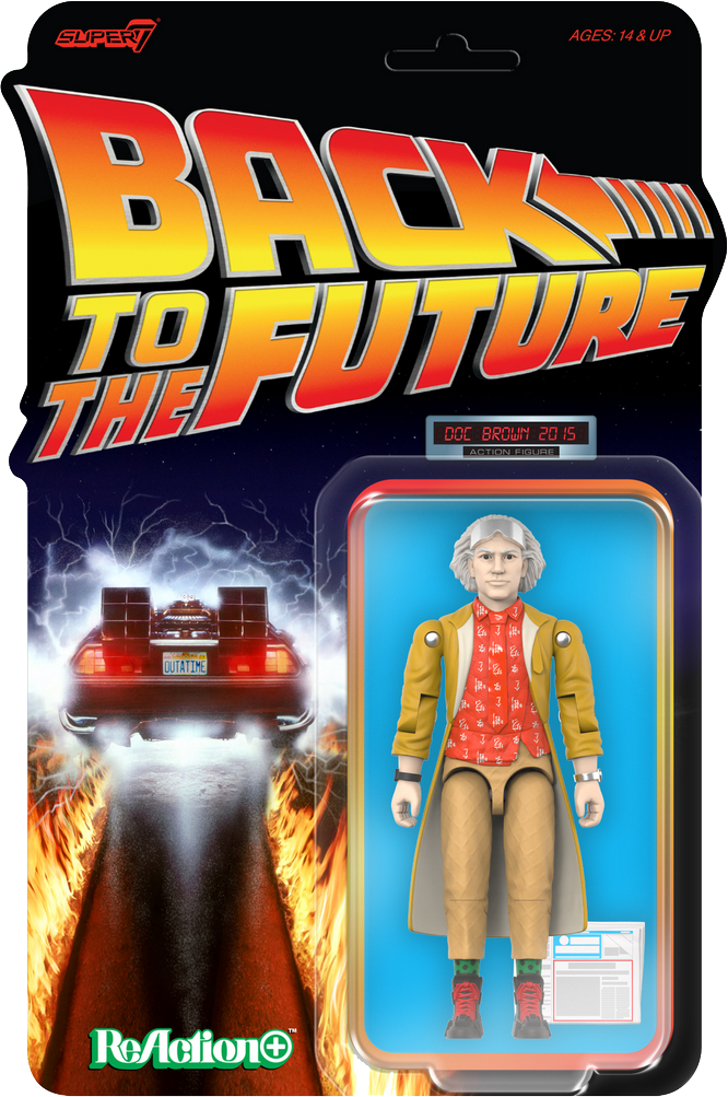ReAction Back to the Future Part II ReAction+ Wv2 Doc Brown 2015 3¾-inch Retro Action Figure