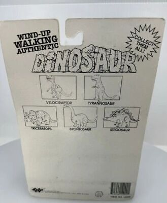 Wind Up Walking Dinosaur Triceratops Vintage Toy NOC 1993 200 Toy Inc