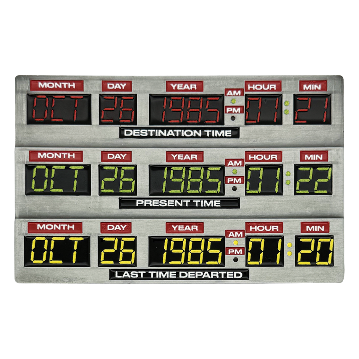 Back to the Future 40th Anniversary Time Circuits Ingot