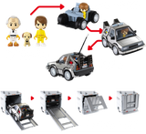 Q VILLAGE Back to the Future Time Machine Part 1 Deluxe Set