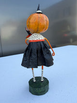 Pumpkin-Head Witch — Lori Mitchell Halloween Figurine