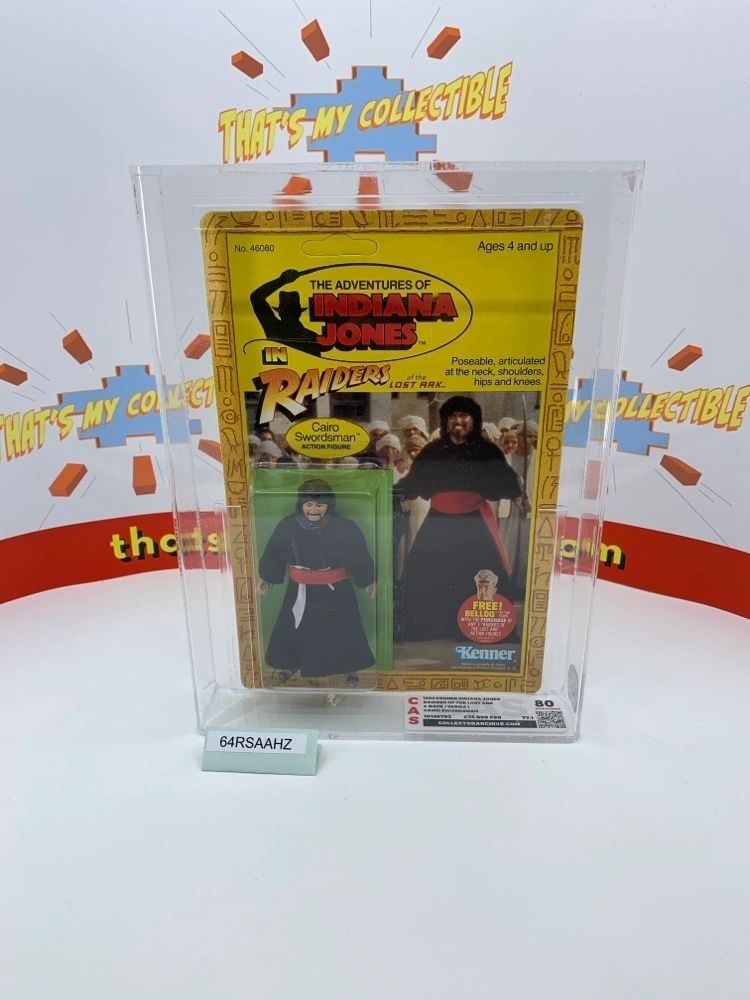 Indiana Jones Raiders of the Lost Ark Cairo Swordsman 1982 Graded