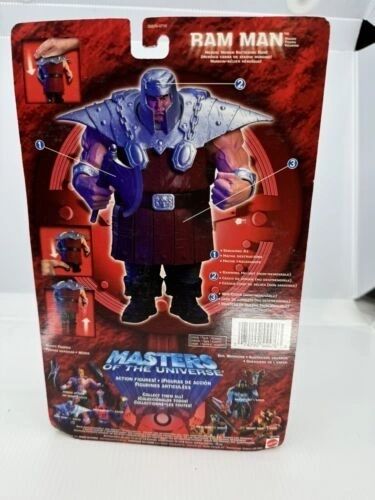 Mattel Masters of the Universe Ram Man - Bronze Variant MOTU Red Card Action...