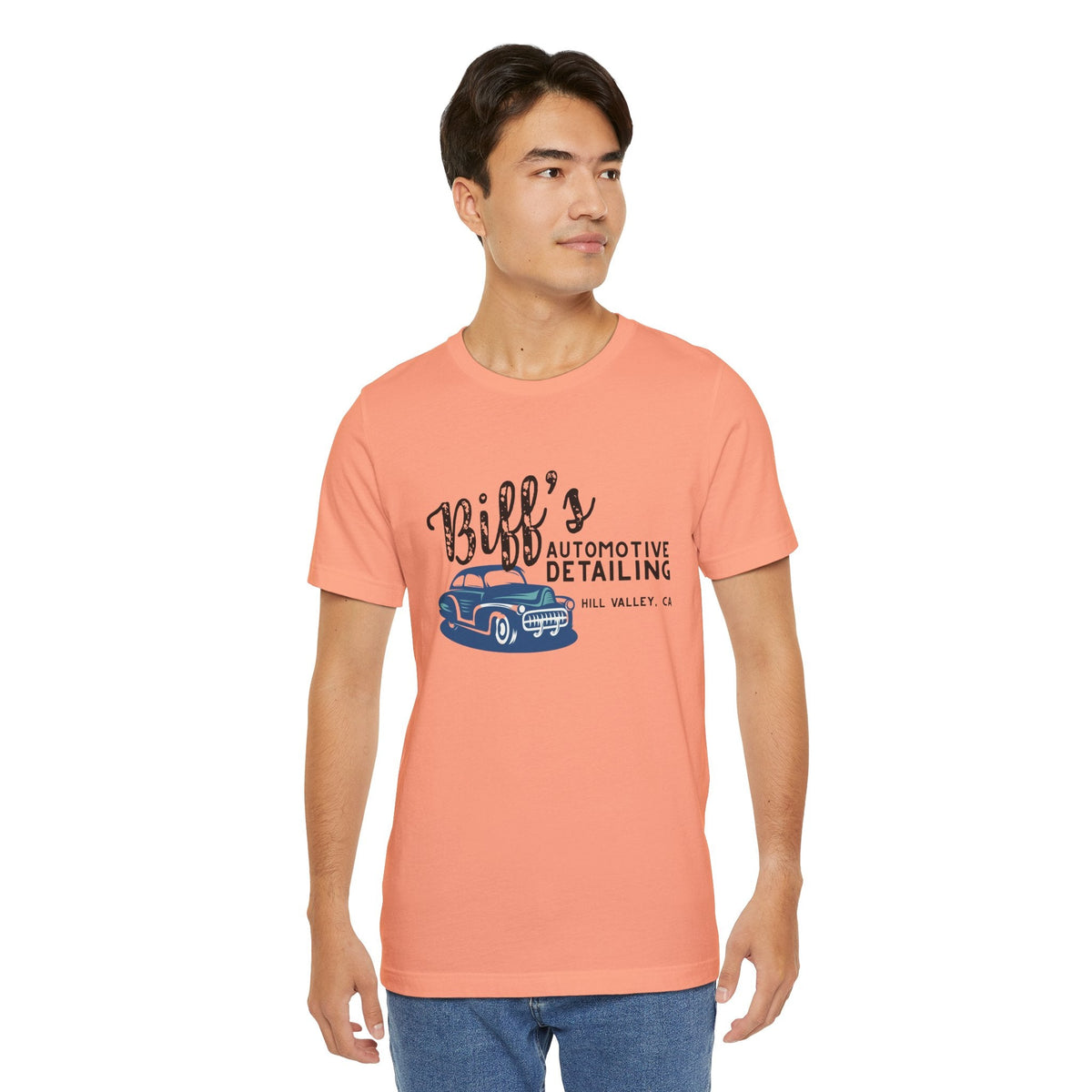 Biff’s Automotive Detailing Graphic Tee | Retro Movie Car Fan Shirt
