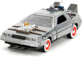 Back to the Future Hollywood Rides 1:32 scale DeLorean Time Machine 3-Pack