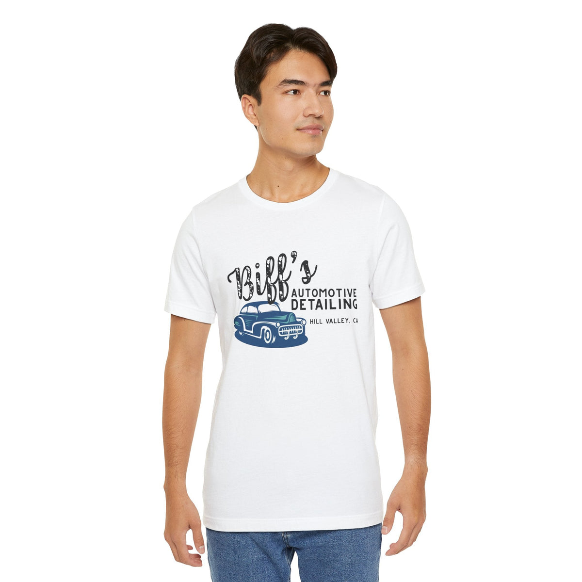 Biff’s Automotive Detailing Graphic Tee | Retro Movie Car Fan Shirt