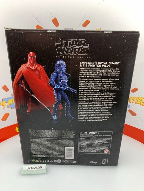 Star Wars The Black Series Carbonized Collection Emperor’s Royal Guard and Tie Pilot, ROTJ Action Figures