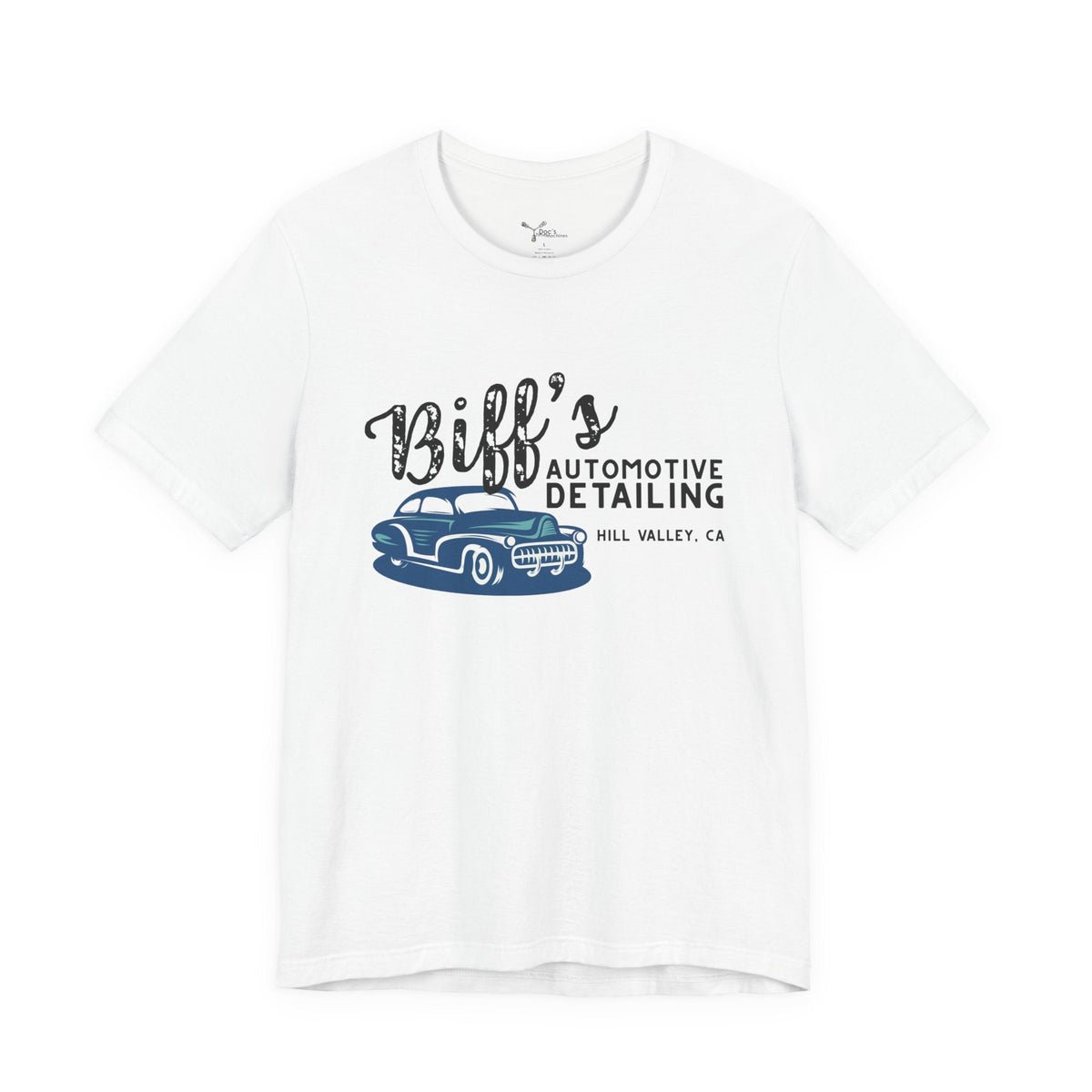 Biff’s Automotive Detailing Graphic Tee | Retro Movie Car Fan Shirt