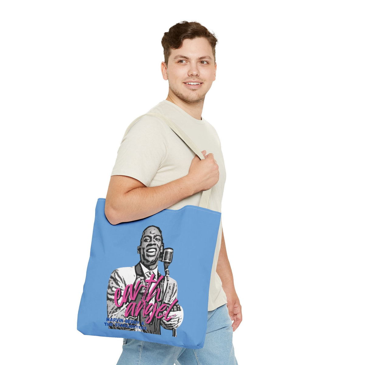 Marvin Berry “Earth Angel” Tote Bag | Starlighters Graphic Tote