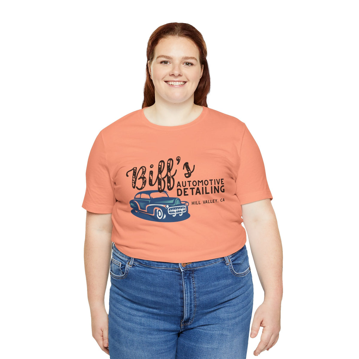 Biff’s Automotive Detailing Graphic Tee | Retro Movie Car Fan Shirt
