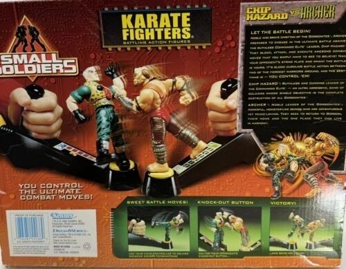 Rare Small Soldiers Karate Fighters Chip Hazard Vs Archer Action Figures Movie