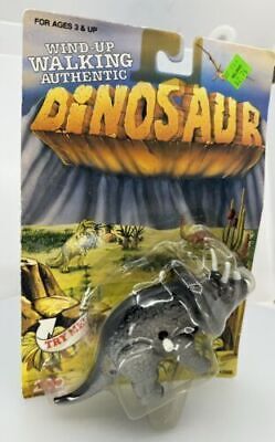 Wind Up Walking Dinosaur Triceratops Vintage Toy NOC 1993 200 Toy Inc