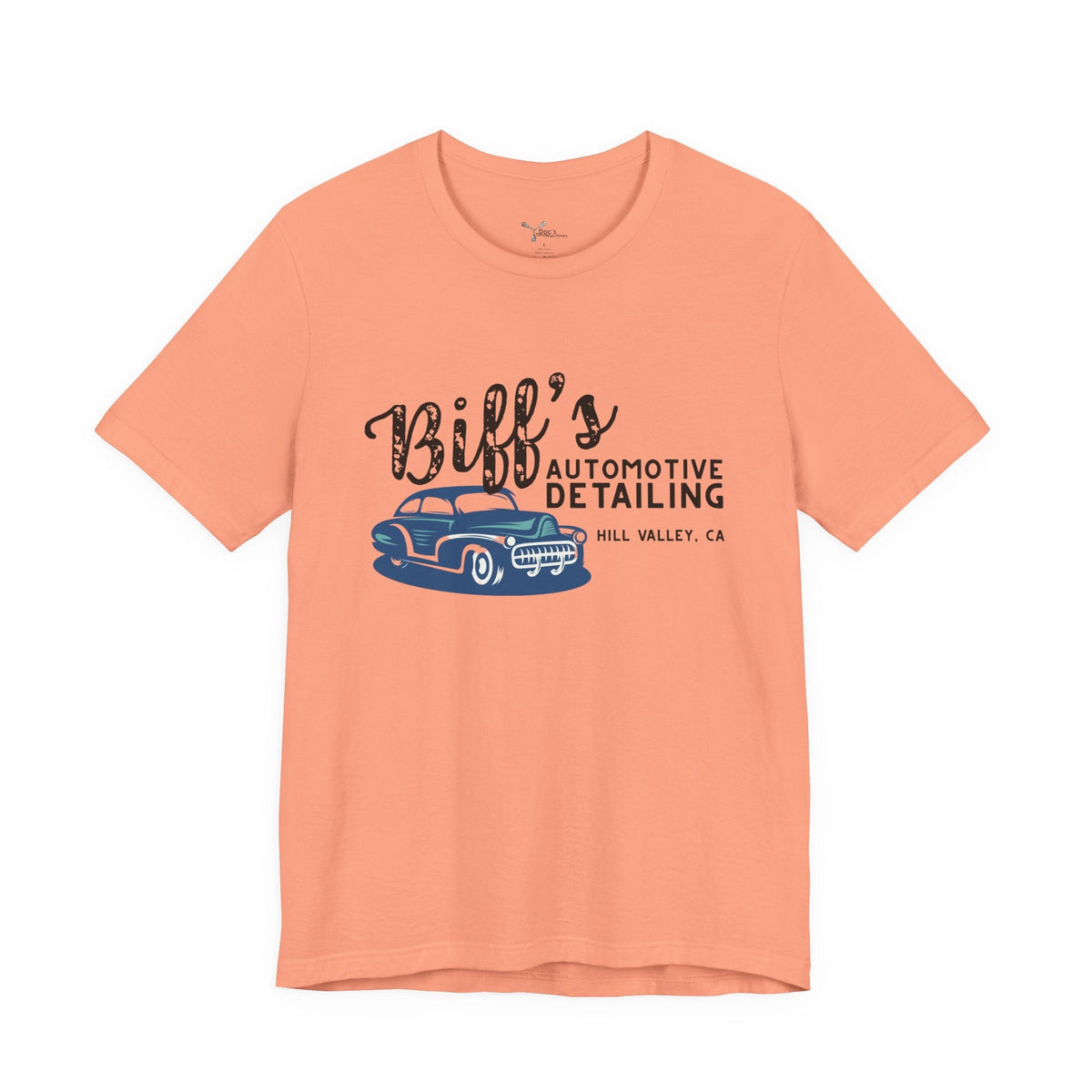 Biff’s Automotive Detailing Graphic Tee | Retro Movie Car Fan Shirt