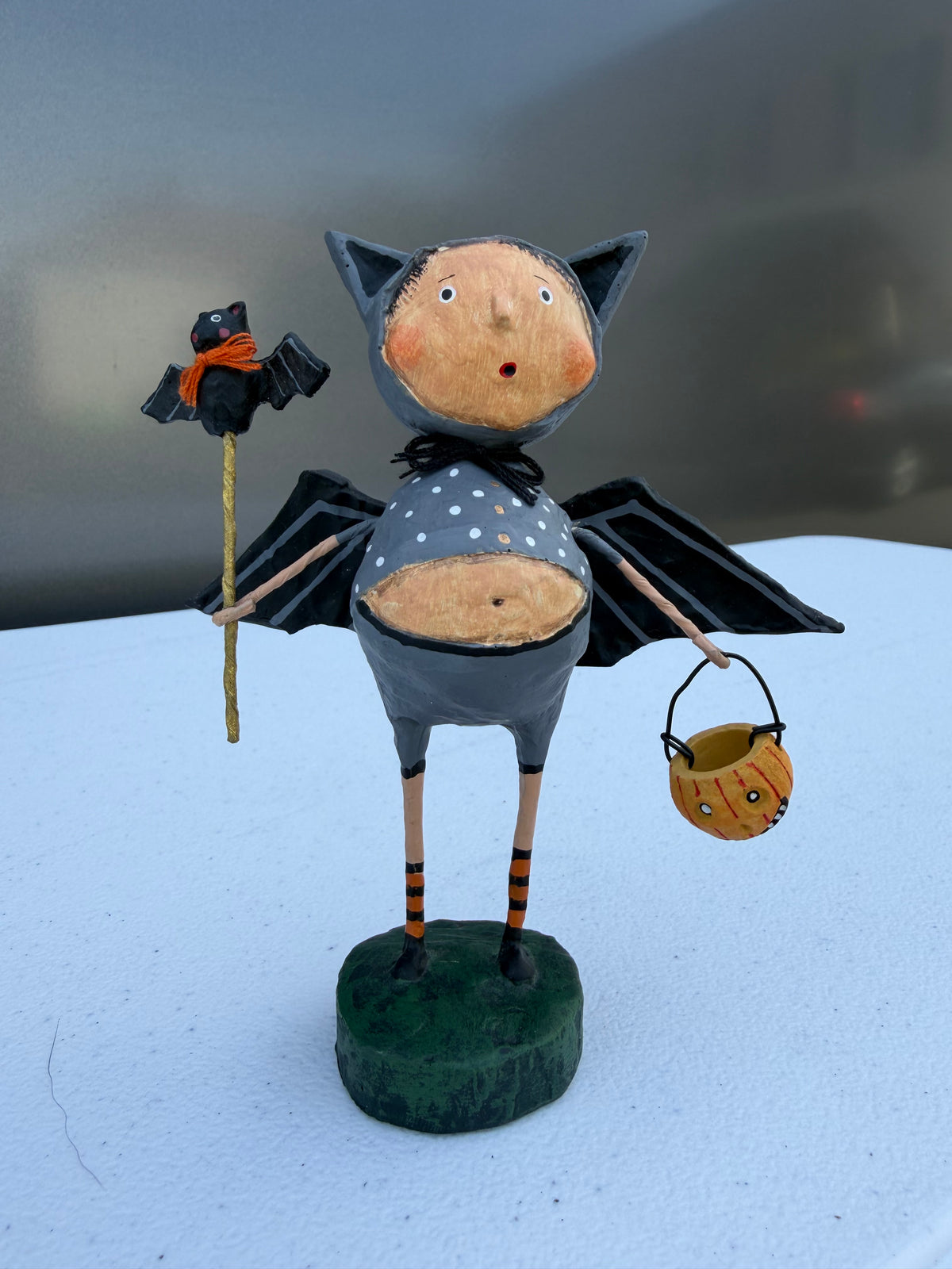 Lori Mitchell Bat Boy Ben Halloween Figurine