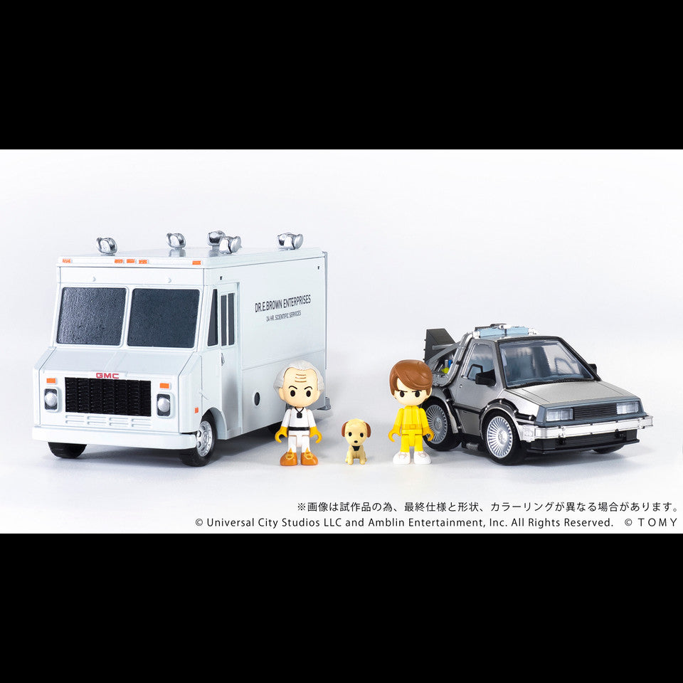 Q VILLAGE Back to the Future Time Machine Part 1 Deluxe Set