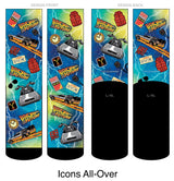 Back to the Future "Icons All-Over" Unisex Socks