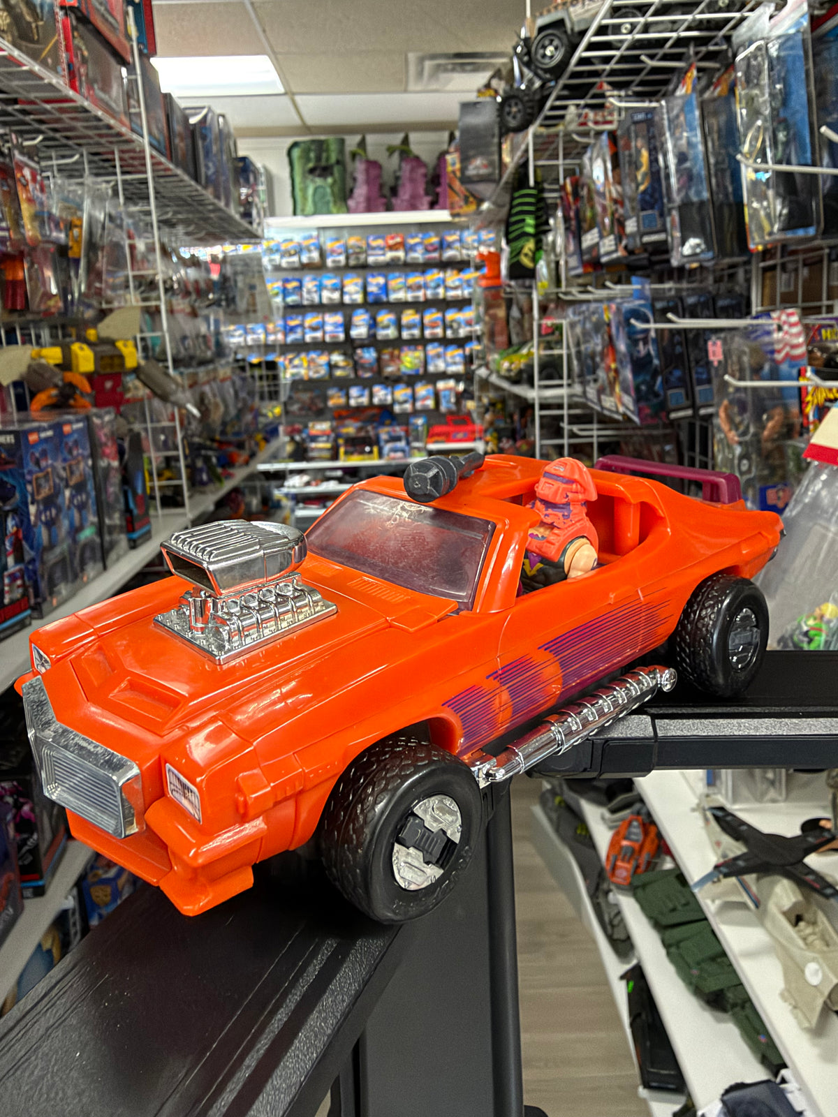 M.A.S.K Orange Stinger with Bruno - 1986 - Complete