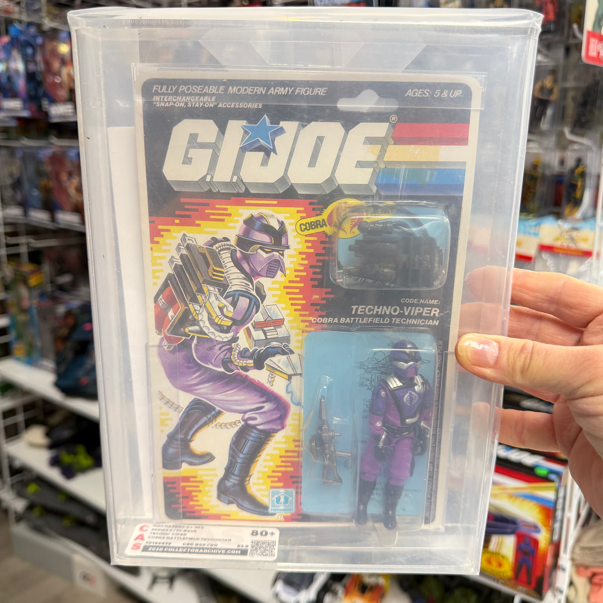 Techno-Viper – G.I. Joe 1987 CAS 80+ Carded Figure