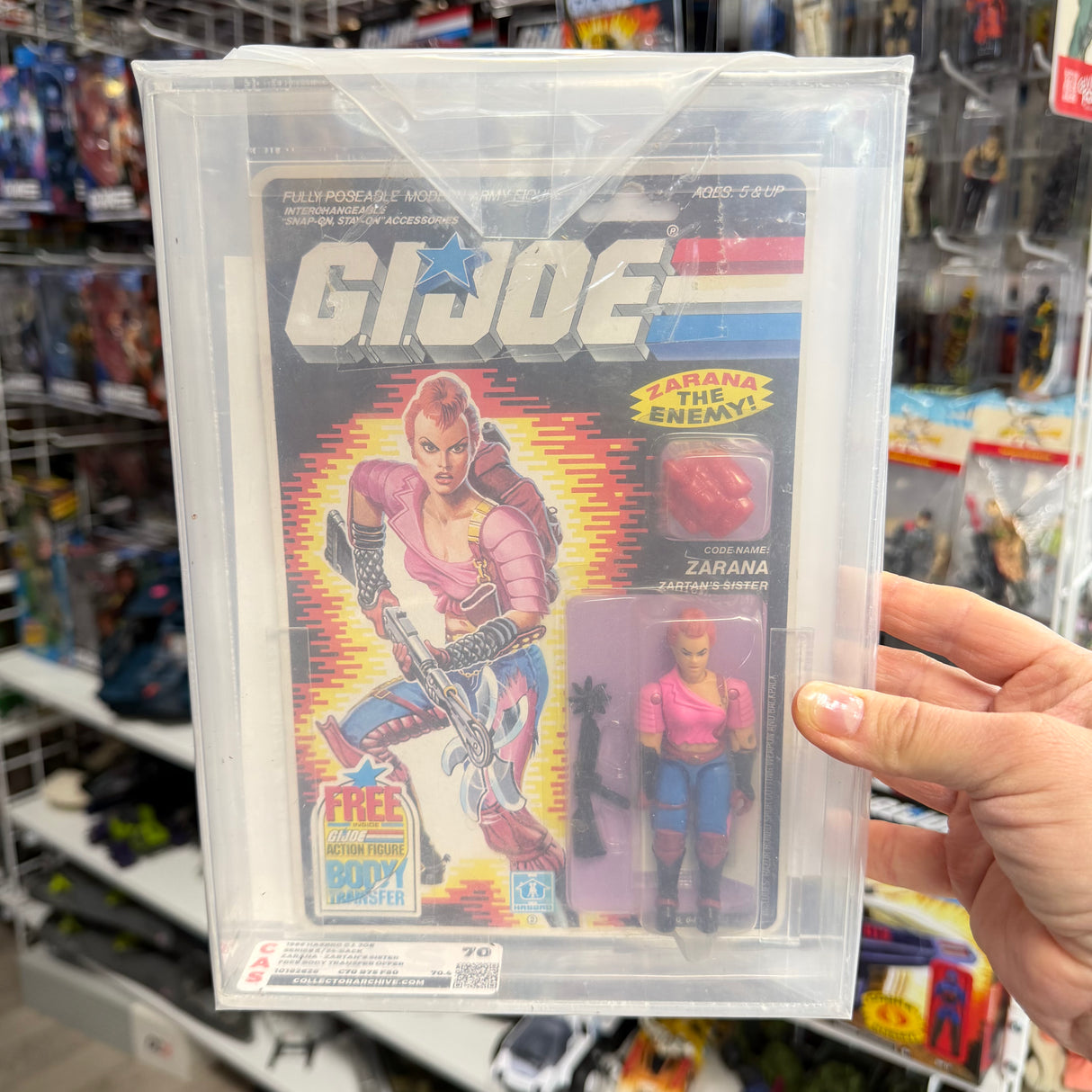 Zarana – G.I. Joe 1986 CAS 70 Carded Figure