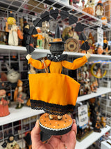 Witch with Pumpkin Heart Garland — Debra Schoch for Bethany Lowe