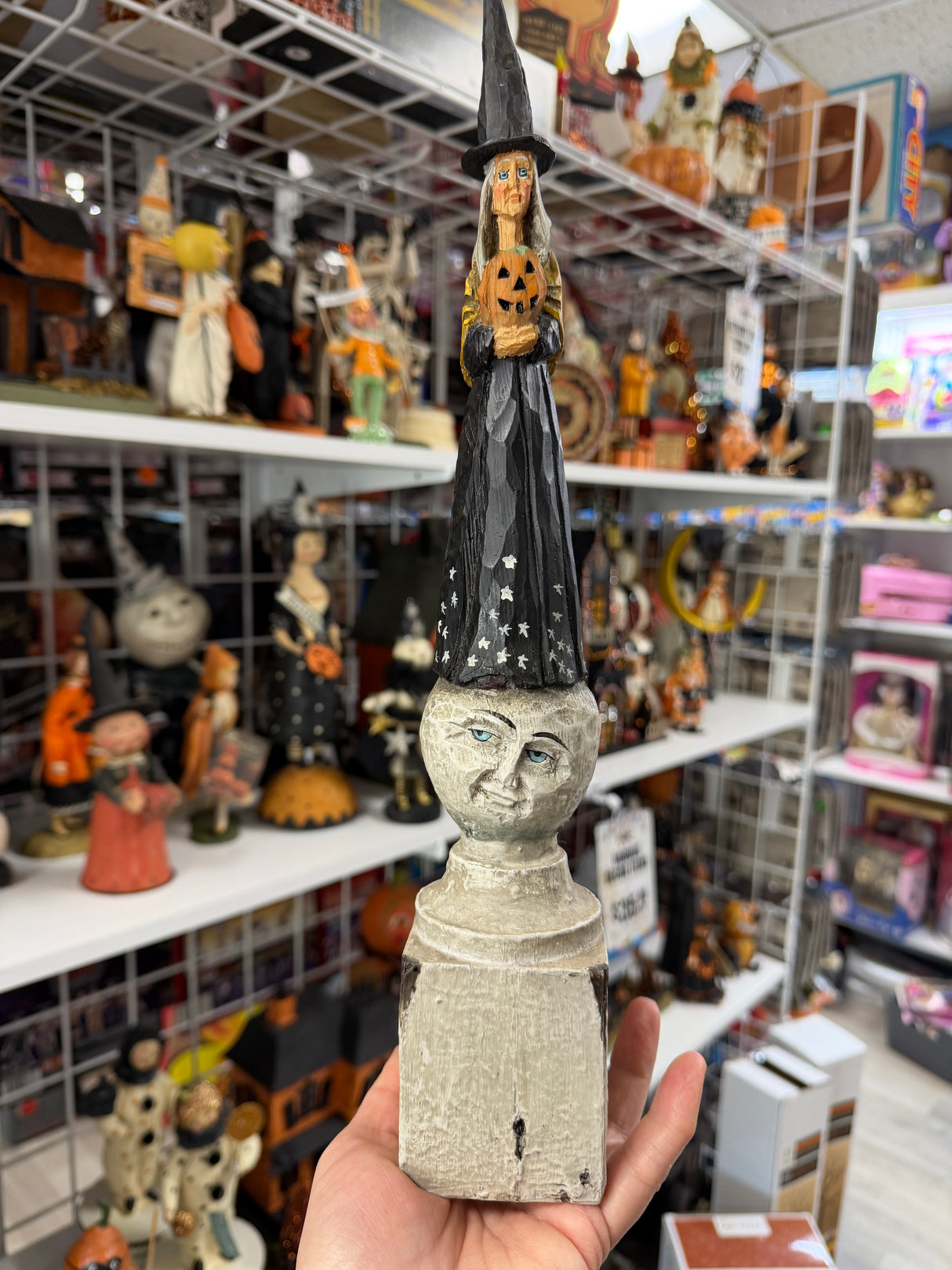 Laluna Witch — Anthony Costanza Captured Carvings for Bethany Lowe
