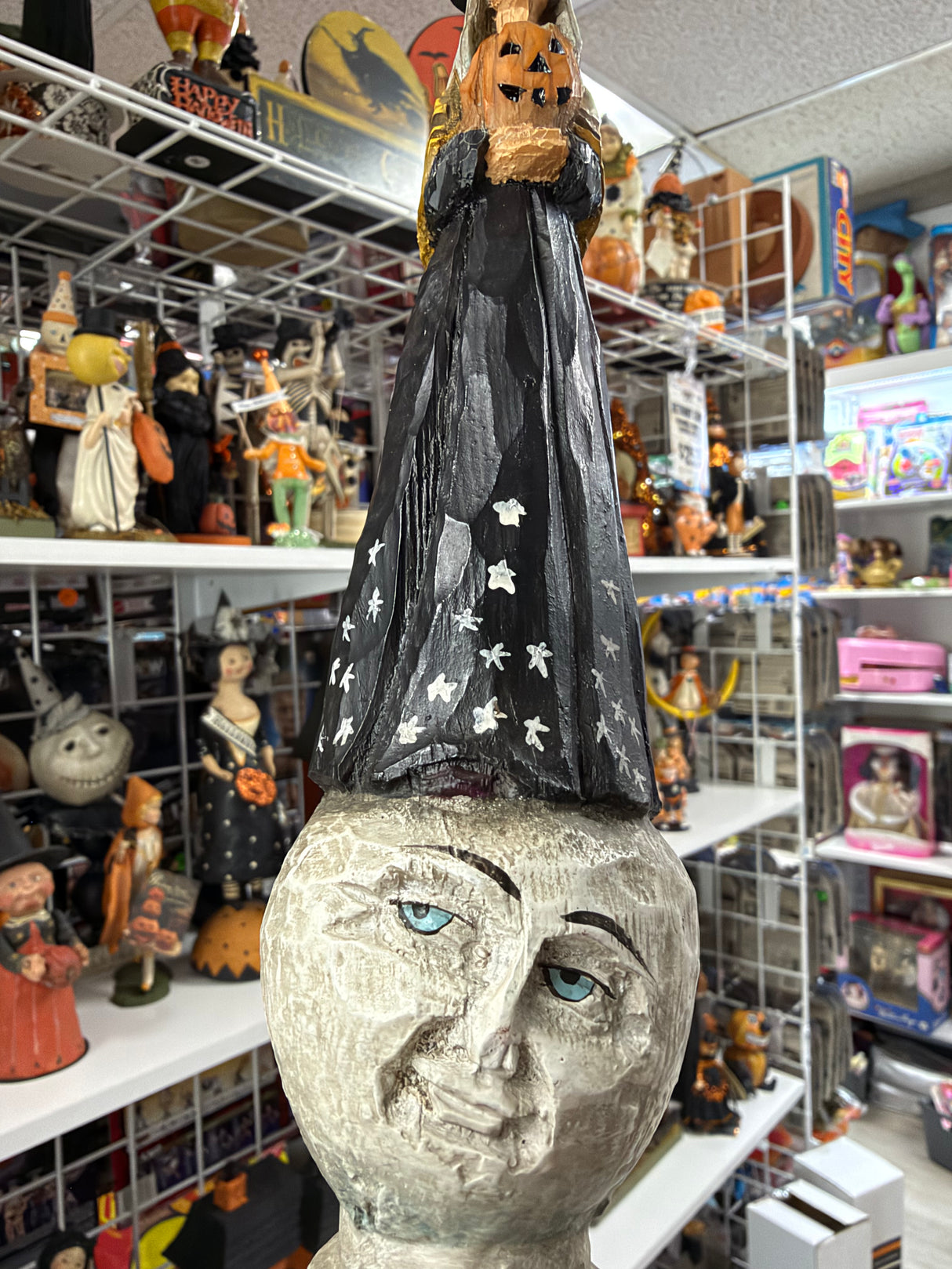 Laluna Witch — Anthony Costanza Captured Carvings for Bethany Lowe