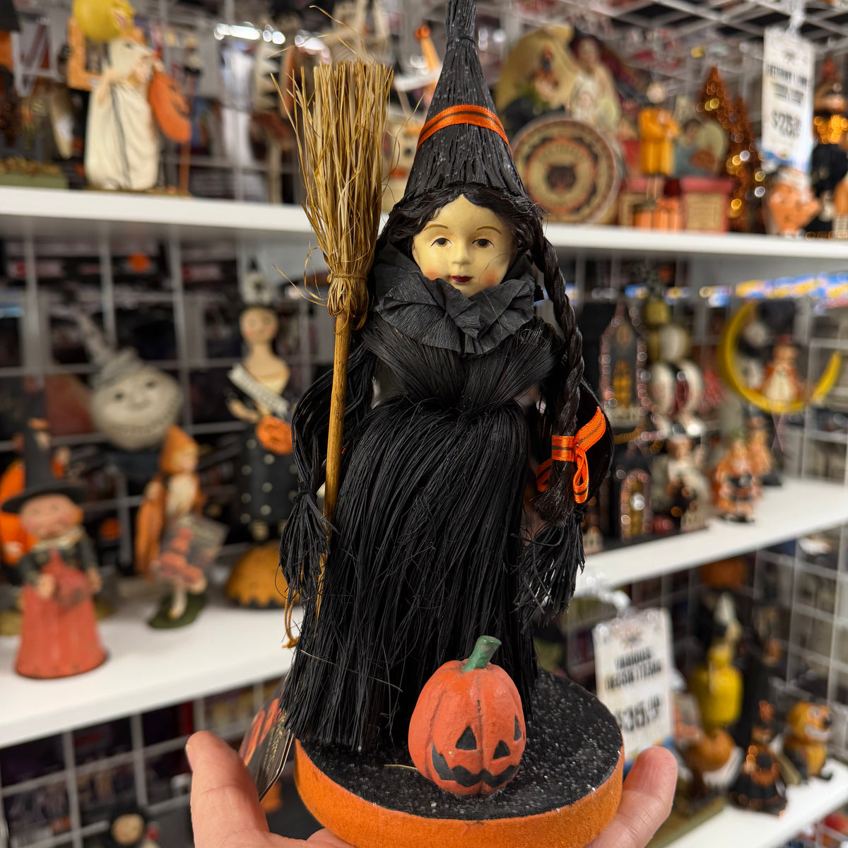 Bethany Lowe Witch Girl with Broom | That’s My Collectible – Thats My ...
